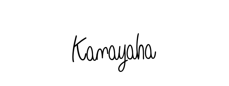 Kanayaha stylish signature style. Best Handwritten Sign (Angelique-Rose-font-FFP) for my name. Handwritten Signature Collection Ideas for my name Kanayaha. Kanayaha signature style 5 images and pictures png