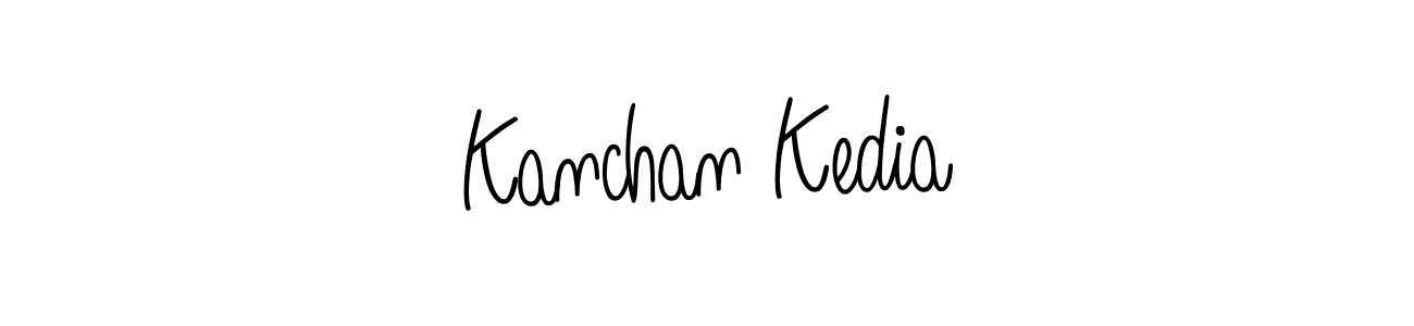 How to make Kanchan Kedia name signature. Use Angelique-Rose-font-FFP style for creating short signs online. This is the latest handwritten sign. Kanchan Kedia signature style 5 images and pictures png