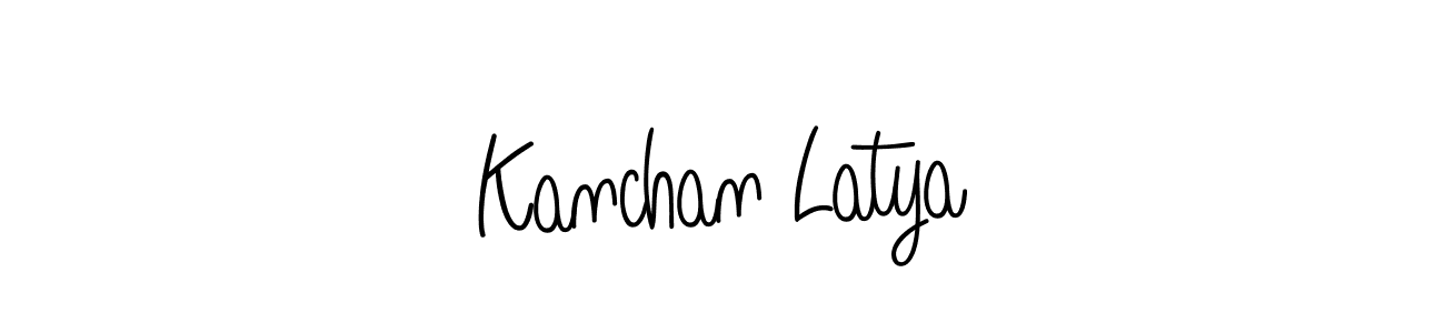 Angelique-Rose-font-FFP is a professional signature style that is perfect for those who want to add a touch of class to their signature. It is also a great choice for those who want to make their signature more unique. Get Kanchan Latya name to fancy signature for free. Kanchan Latya signature style 5 images and pictures png