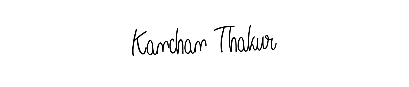 Make a beautiful signature design for name Kanchan Thakur. With this signature (Angelique-Rose-font-FFP) style, you can create a handwritten signature for free. Kanchan Thakur signature style 5 images and pictures png