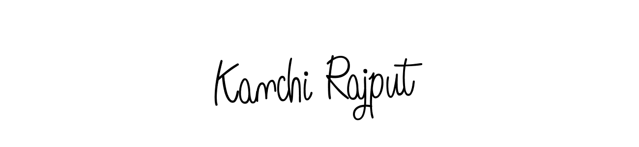 How to make Kanchi Rajput name signature. Use Angelique-Rose-font-FFP style for creating short signs online. This is the latest handwritten sign. Kanchi Rajput signature style 5 images and pictures png