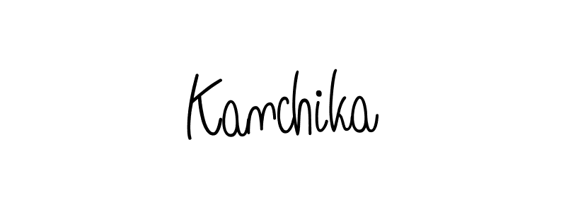 Kanchika stylish signature style. Best Handwritten Sign (Angelique-Rose-font-FFP) for my name. Handwritten Signature Collection Ideas for my name Kanchika. Kanchika signature style 5 images and pictures png