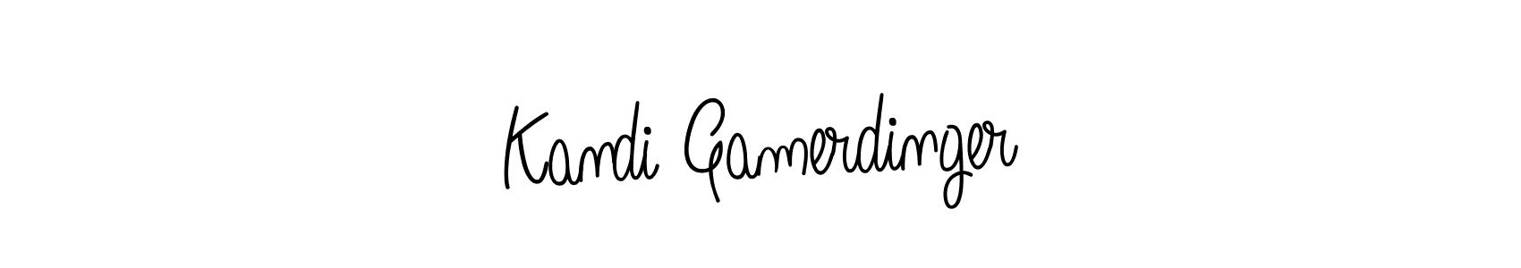 How to make Kandi Gamerdinger signature? Angelique-Rose-font-FFP is a professional autograph style. Create handwritten signature for Kandi Gamerdinger name. Kandi Gamerdinger signature style 5 images and pictures png
