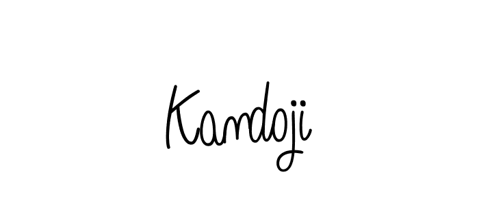 You should practise on your own different ways (Angelique-Rose-font-FFP) to write your name (Kandoji) in signature. don't let someone else do it for you. Kandoji signature style 5 images and pictures png