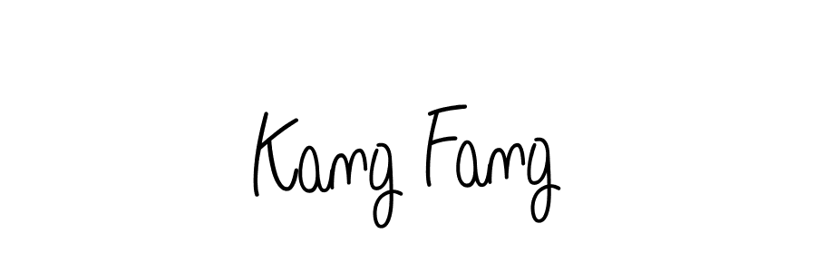 Make a beautiful signature design for name Kang Fang. With this signature (Angelique-Rose-font-FFP) style, you can create a handwritten signature for free. Kang Fang signature style 5 images and pictures png