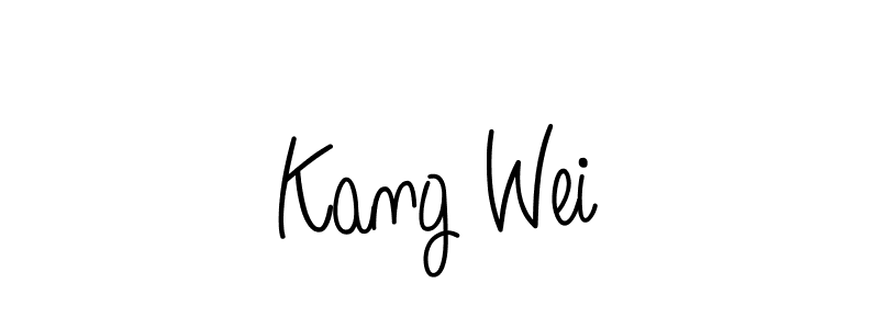 Create a beautiful signature design for name Kang Wei. With this signature (Angelique-Rose-font-FFP) fonts, you can make a handwritten signature for free. Kang Wei signature style 5 images and pictures png