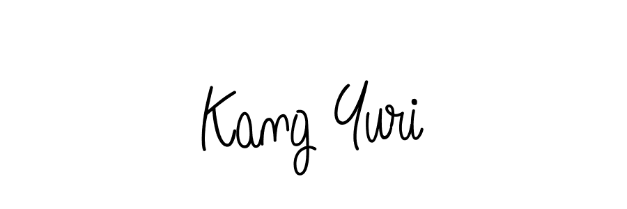 Design your own signature with our free online signature maker. With this signature software, you can create a handwritten (Angelique-Rose-font-FFP) signature for name Kang Yuri. Kang Yuri signature style 5 images and pictures png