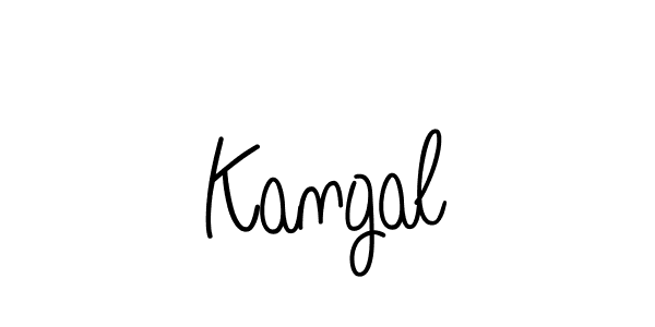 Design your own signature with our free online signature maker. With this signature software, you can create a handwritten (Angelique-Rose-font-FFP) signature for name Kangal. Kangal signature style 5 images and pictures png