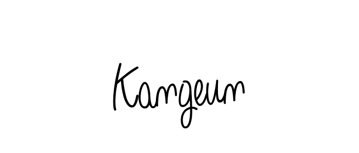 Make a beautiful signature design for name Kangeun. Use this online signature maker to create a handwritten signature for free. Kangeun signature style 5 images and pictures png