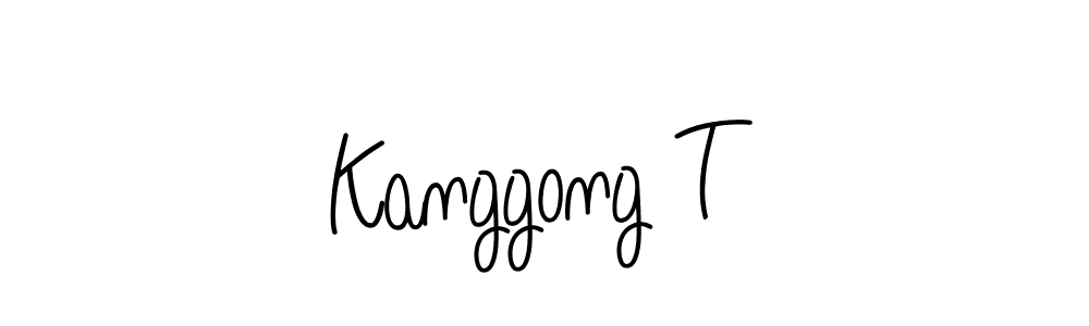 How to make Kanggong T name signature. Use Angelique-Rose-font-FFP style for creating short signs online. This is the latest handwritten sign. Kanggong T signature style 5 images and pictures png