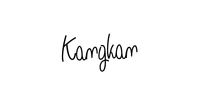 Create a beautiful signature design for name Kangkan. With this signature (Angelique-Rose-font-FFP) fonts, you can make a handwritten signature for free. Kangkan signature style 5 images and pictures png