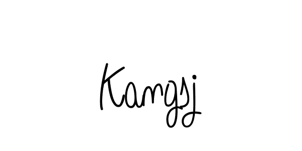 Create a beautiful signature design for name Kangsj. With this signature (Angelique-Rose-font-FFP) fonts, you can make a handwritten signature for free. Kangsj signature style 5 images and pictures png