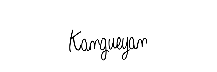 Create a beautiful signature design for name Kangueyan. With this signature (Angelique-Rose-font-FFP) fonts, you can make a handwritten signature for free. Kangueyan signature style 5 images and pictures png