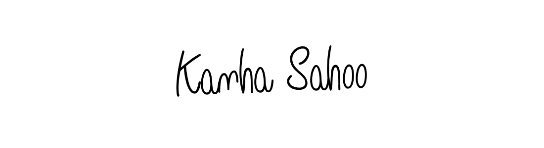 Create a beautiful signature design for name Kanha Sahoo. With this signature (Angelique-Rose-font-FFP) fonts, you can make a handwritten signature for free. Kanha Sahoo signature style 5 images and pictures png