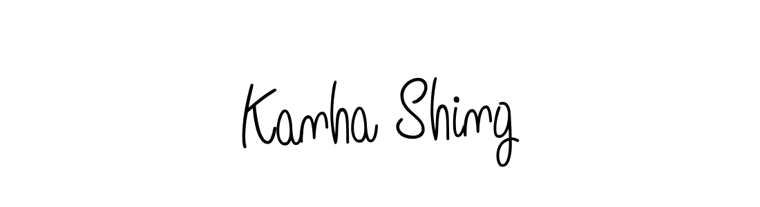 How to make Kanha Shing signature? Angelique-Rose-font-FFP is a professional autograph style. Create handwritten signature for Kanha Shing name. Kanha Shing signature style 5 images and pictures png