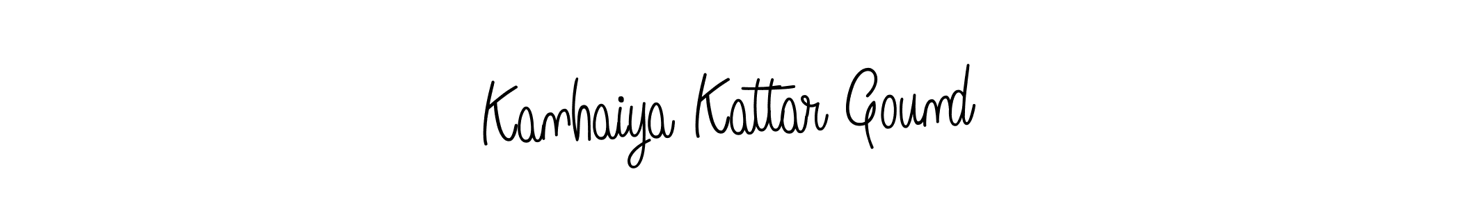 Make a short Kanhaiya Kattar Gound signature style. Manage your documents anywhere anytime using Angelique-Rose-font-FFP. Create and add eSignatures, submit forms, share and send files easily. Kanhaiya Kattar Gound signature style 5 images and pictures png