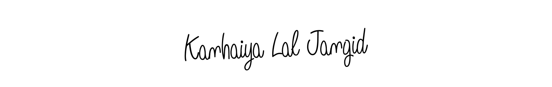 Design your own signature with our free online signature maker. With this signature software, you can create a handwritten (Angelique-Rose-font-FFP) signature for name Kanhaiya Lal Jangid. Kanhaiya Lal Jangid signature style 5 images and pictures png
