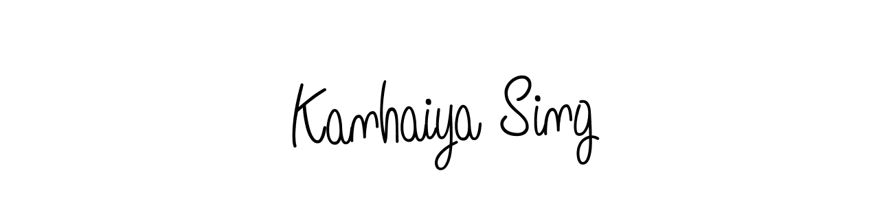 Create a beautiful signature design for name Kanhaiya Sing. With this signature (Angelique-Rose-font-FFP) fonts, you can make a handwritten signature for free. Kanhaiya Sing signature style 5 images and pictures png