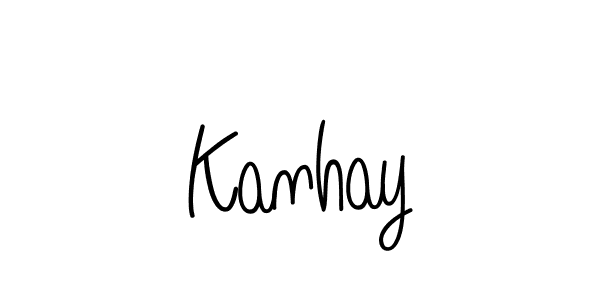 Design your own signature with our free online signature maker. With this signature software, you can create a handwritten (Angelique-Rose-font-FFP) signature for name Kanhay. Kanhay signature style 5 images and pictures png