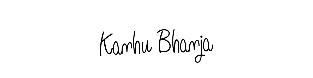 How to Draw Kanhu Bhanja signature style? Angelique-Rose-font-FFP is a latest design signature styles for name Kanhu Bhanja. Kanhu Bhanja signature style 5 images and pictures png