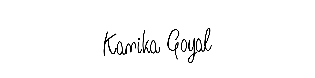 Design your own signature with our free online signature maker. With this signature software, you can create a handwritten (Angelique-Rose-font-FFP) signature for name Kanika Goyal. Kanika Goyal signature style 5 images and pictures png