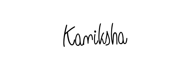 You should practise on your own different ways (Angelique-Rose-font-FFP) to write your name (Kaniksha) in signature. don't let someone else do it for you. Kaniksha signature style 5 images and pictures png