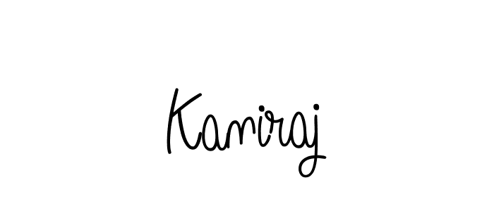 Make a beautiful signature design for name Kaniraj. With this signature (Angelique-Rose-font-FFP) style, you can create a handwritten signature for free. Kaniraj signature style 5 images and pictures png