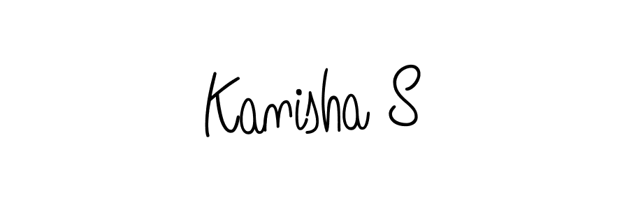 How to Draw Kanisha S signature style? Angelique-Rose-font-FFP is a latest design signature styles for name Kanisha S. Kanisha S signature style 5 images and pictures png