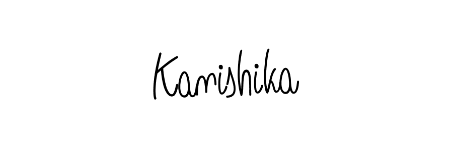 Also we have Kanishika name is the best signature style. Create professional handwritten signature collection using Angelique-Rose-font-FFP autograph style. Kanishika signature style 5 images and pictures png