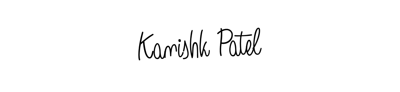 Kanishk Patel stylish signature style. Best Handwritten Sign (Angelique-Rose-font-FFP) for my name. Handwritten Signature Collection Ideas for my name Kanishk Patel. Kanishk Patel signature style 5 images and pictures png