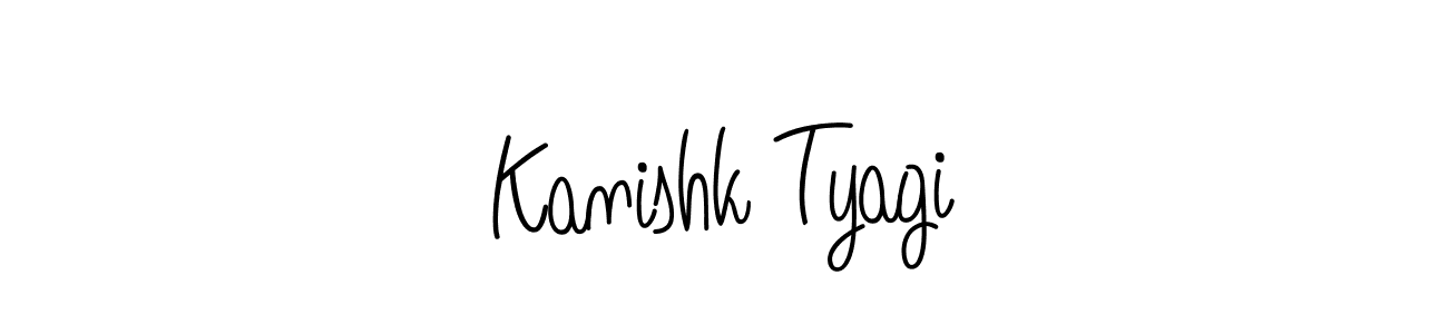 Kanishk Tyagi stylish signature style. Best Handwritten Sign (Angelique-Rose-font-FFP) for my name. Handwritten Signature Collection Ideas for my name Kanishk Tyagi. Kanishk Tyagi signature style 5 images and pictures png