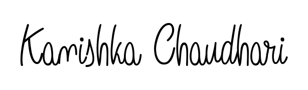 Enhance your business communications with Kanishka Chaudhari signature in Angelique-Rose-font-FFP lettering. Clean, modern, and universally compatible. Kanishka Chaudhari signature style 5 images and pictures png