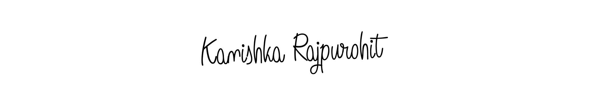 Kanishka Rajpurohit stylish signature style. Best Handwritten Sign (Angelique-Rose-font-FFP) for my name. Handwritten Signature Collection Ideas for my name Kanishka Rajpurohit. Kanishka Rajpurohit signature style 5 images and pictures png