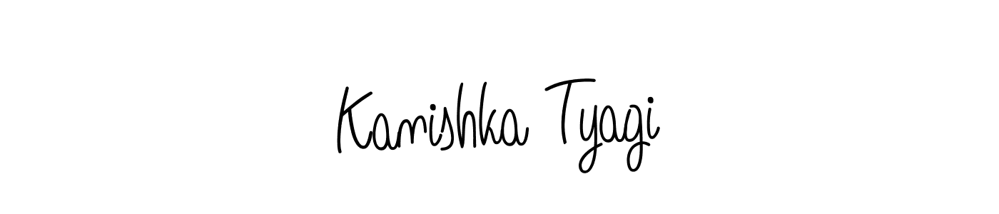 Kanishka Tyagi stylish signature style. Best Handwritten Sign (Angelique-Rose-font-FFP) for my name. Handwritten Signature Collection Ideas for my name Kanishka Tyagi. Kanishka Tyagi signature style 5 images and pictures png