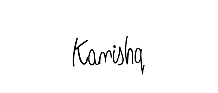 Kanishq stylish signature style. Best Handwritten Sign (Angelique-Rose-font-FFP) for my name. Handwritten Signature Collection Ideas for my name Kanishq. Kanishq signature style 5 images and pictures png