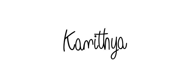 How to make Kanithya signature? Angelique-Rose-font-FFP is a professional autograph style. Create handwritten signature for Kanithya name. Kanithya signature style 5 images and pictures png