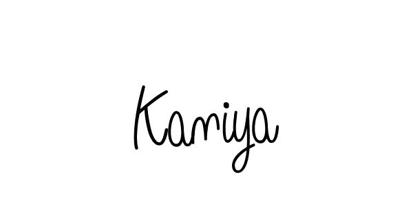 You should practise on your own different ways (Angelique-Rose-font-FFP) to write your name (Kaniya) in signature. don't let someone else do it for you. Kaniya signature style 5 images and pictures png