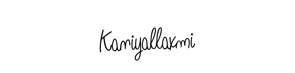 The best way (Angelique-Rose-font-FFP) to make a short signature is to pick only two or three words in your name. The name Kaniyallaxmi include a total of six letters. For converting this name. Kaniyallaxmi signature style 5 images and pictures png