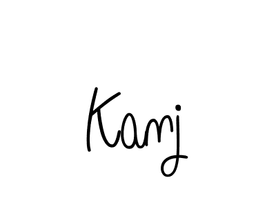 The best way (Angelique-Rose-font-FFP) to make a short signature is to pick only two or three words in your name. The name Kanj include a total of six letters. For converting this name. Kanj signature style 5 images and pictures png