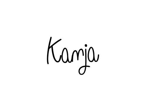 Make a beautiful signature design for name Kanja. With this signature (Angelique-Rose-font-FFP) style, you can create a handwritten signature for free. Kanja signature style 5 images and pictures png