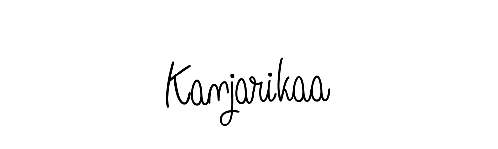 You should practise on your own different ways (Angelique-Rose-font-FFP) to write your name (Kanjarikaa) in signature. don't let someone else do it for you. Kanjarikaa signature style 5 images and pictures png