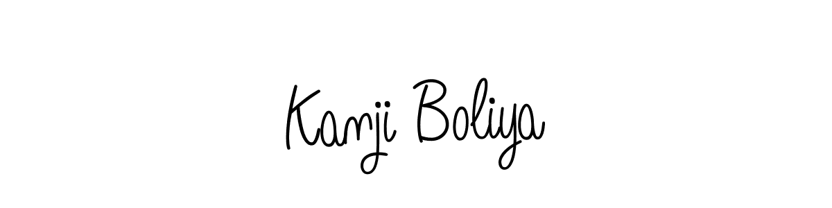 How to make Kanji Boliya signature? Angelique-Rose-font-FFP is a professional autograph style. Create handwritten signature for Kanji Boliya name. Kanji Boliya signature style 5 images and pictures png