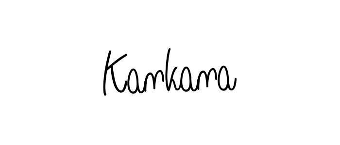 Kankana stylish signature style. Best Handwritten Sign (Angelique-Rose-font-FFP) for my name. Handwritten Signature Collection Ideas for my name Kankana. Kankana signature style 5 images and pictures png