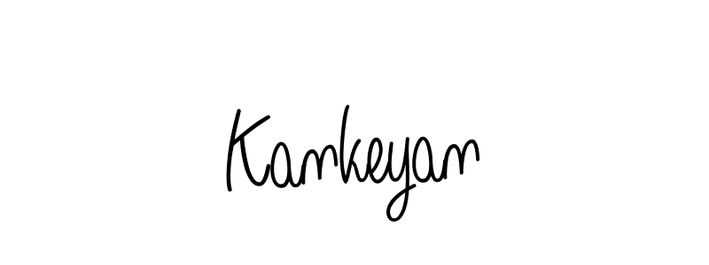 You should practise on your own different ways (Angelique-Rose-font-FFP) to write your name (Kankeyan) in signature. don't let someone else do it for you. Kankeyan signature style 5 images and pictures png