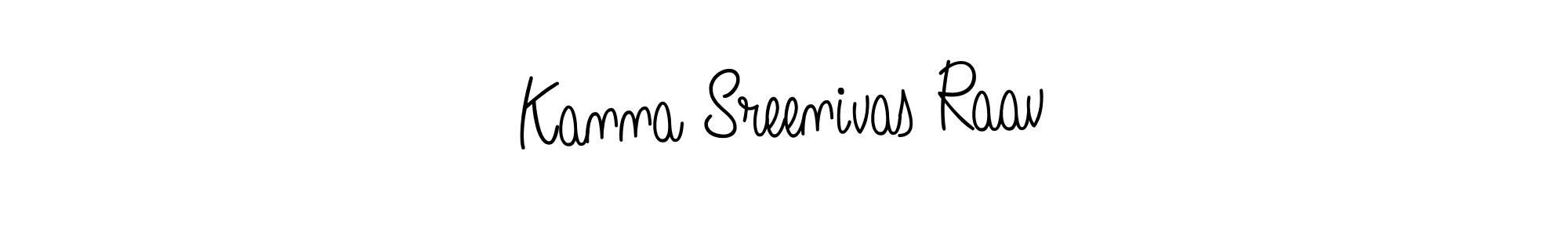 Kanna Sreenivas Raav stylish signature style. Best Handwritten Sign (Angelique-Rose-font-FFP) for my name. Handwritten Signature Collection Ideas for my name Kanna Sreenivas Raav. Kanna Sreenivas Raav signature style 5 images and pictures png