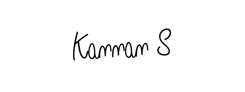 Create a beautiful signature design for name Kannan S. With this signature (Angelique-Rose-font-FFP) fonts, you can make a handwritten signature for free. Kannan S signature style 5 images and pictures png