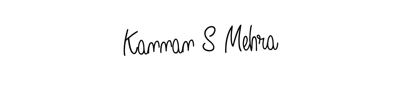 How to make Kannan S Mehra signature? Angelique-Rose-font-FFP is a professional autograph style. Create handwritten signature for Kannan S Mehra name. Kannan S Mehra signature style 5 images and pictures png