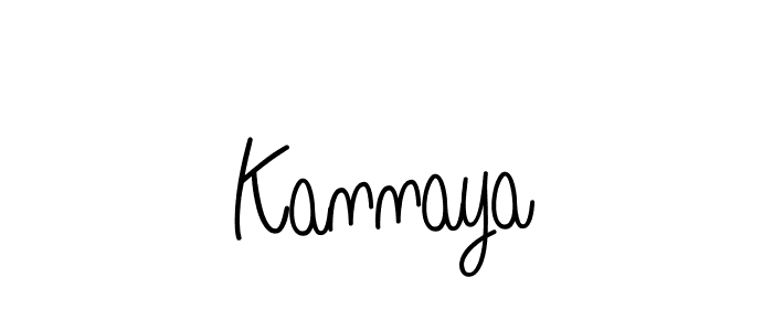 How to make Kannaya name signature. Use Angelique-Rose-font-FFP style for creating short signs online. This is the latest handwritten sign. Kannaya signature style 5 images and pictures png