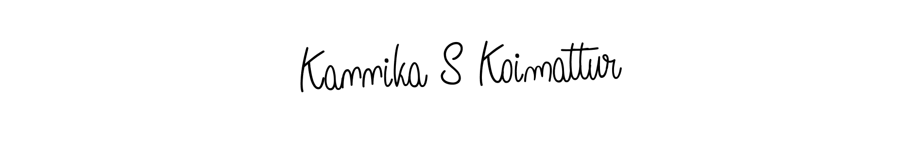 Make a beautiful signature design for name Kannika S Koimattur. Use this online signature maker to create a handwritten signature for free. Kannika S Koimattur signature style 5 images and pictures png