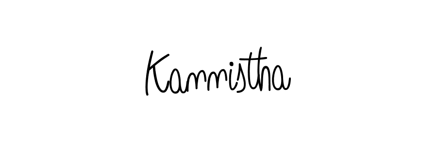 Kannistha stylish signature style. Best Handwritten Sign (Angelique-Rose-font-FFP) for my name. Handwritten Signature Collection Ideas for my name Kannistha. Kannistha signature style 5 images and pictures png